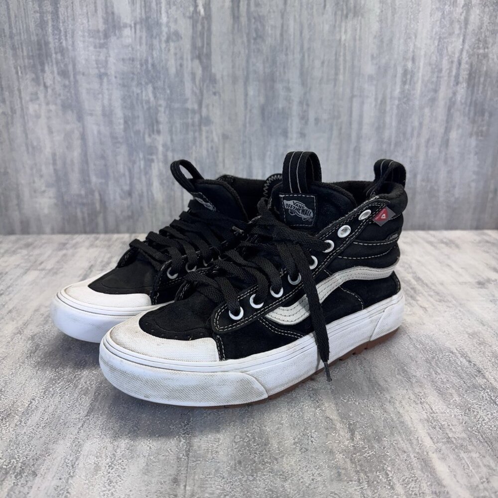 Vans SK8-Hi MTE-2 Primaloft Cold Weather Shoes Black White Women’s 8 Men’s 6.5